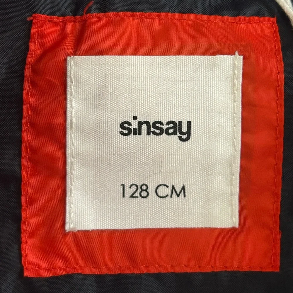 Sinsay Red Hooded Puffer Jacket Lightweight Winter Coat Girls 7-8 128 CM